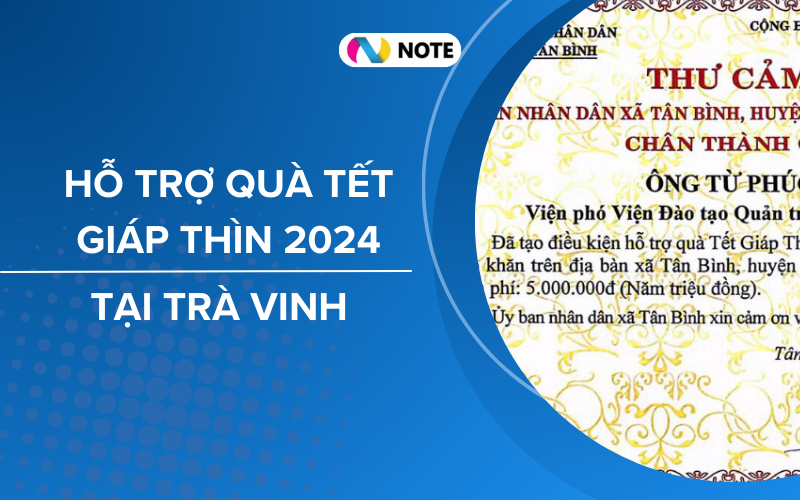 Viện Đào tạo Quản trị và Hợp tác Quốc tế hỗ trợ quà Tết Giáp Thìn 2024 tại Trà Vinh 13 5