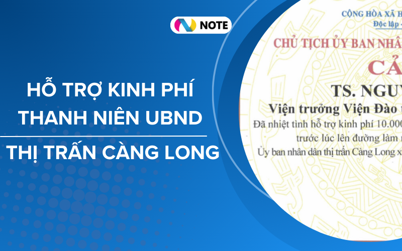 Viện Đào tạo Quản trị và Hợp tác Quốc tế hỗ trợ kinh phí cho Thanh niên UBND Thị trấn Càng Long 15 6