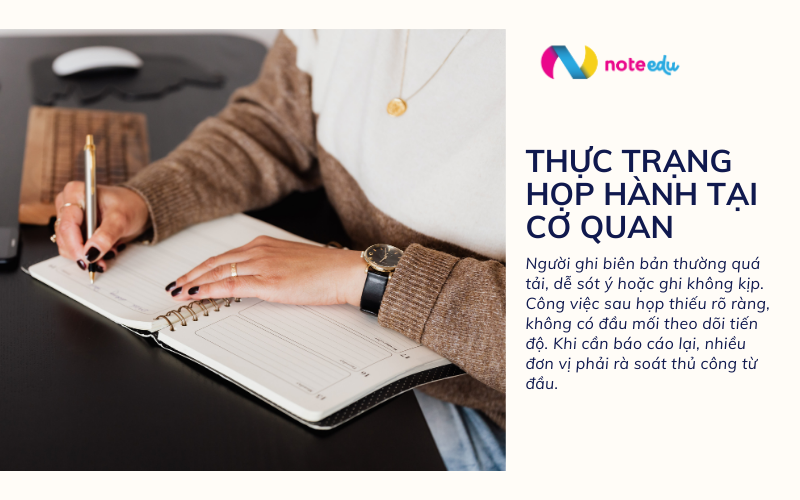 AI hỗ trợ họp hành hành công: Ghi âm, Tóm tắt, Nhắc việc 1 AI hỗ trợ họp hành chính