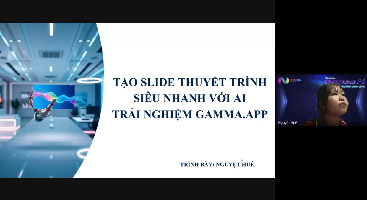 Workshop AI ChatGPT Gamma: Tạo câu lệnh & làm slide nhanh cho cán bộ hành chính công 3 Workshop AI ChatGPT Gamma cho cán bộ