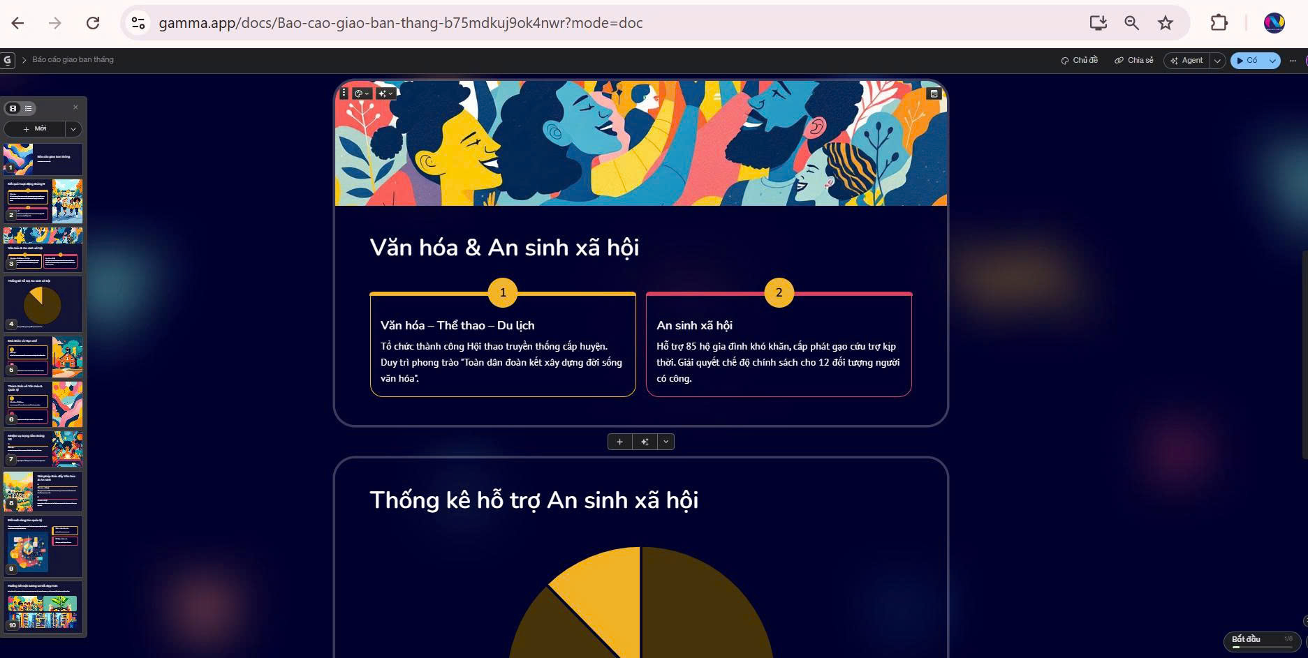 Gamma AI thuyết trình: Hướng dẫn tạo slide tự động cho cán bộ hành chính công 6 gamma slide cho co quan nha nuoc