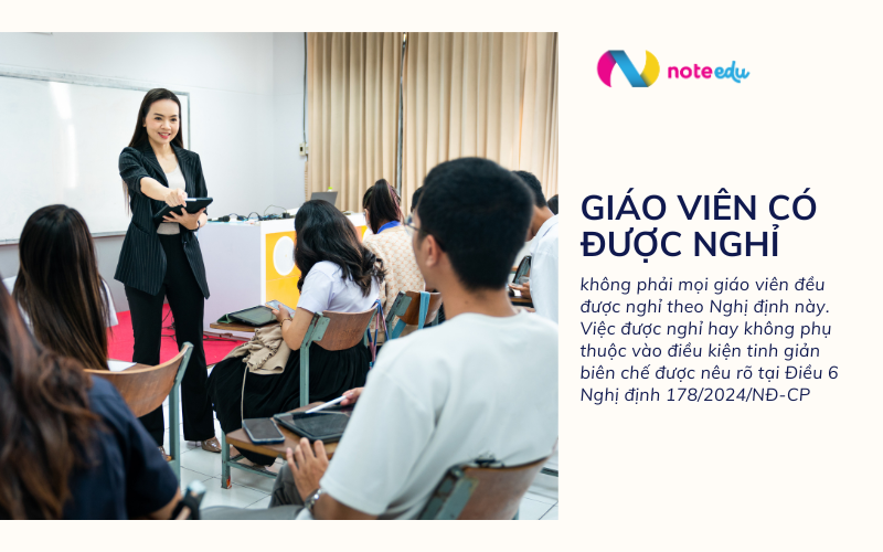Giáo viên có được nghỉ theo Nghị định 178 không? Điều kiện & quyền lợi cần biết 1 giáo viên có được nghỉ theo nghị định 178 không