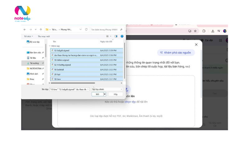 Hướng dẫn sử dụng Notebook LM: Hệ thống hóa các văn bản, tra cứu nhanh, quản lý hiệu quả 2 hướng dẫn sử dụng notebook lm tải tệp