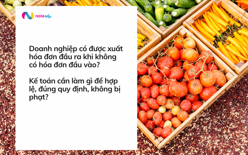 Xử lý mua hàng không có hóa đơn đầu vào từ nông dân 1 mua hàng không có hóa đơn đầu vào