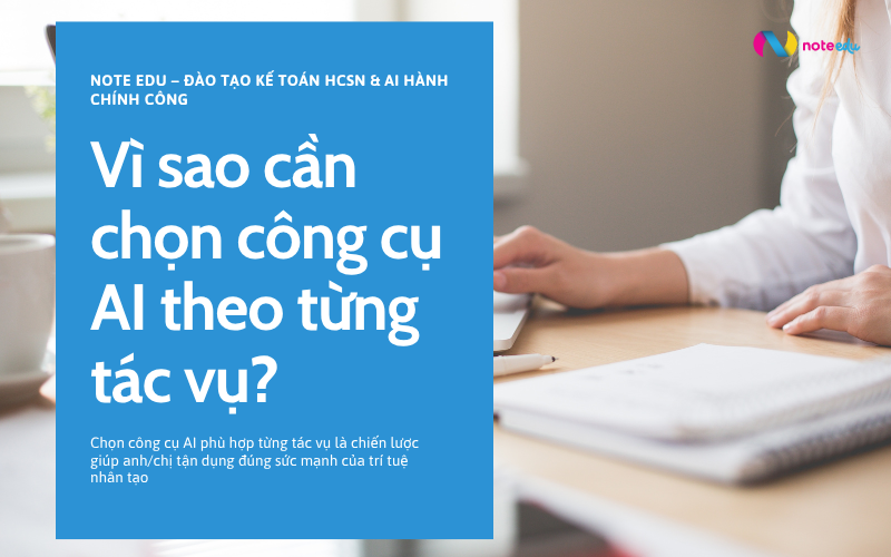 Chọn công cụ AI phù hợp từng tác vụ