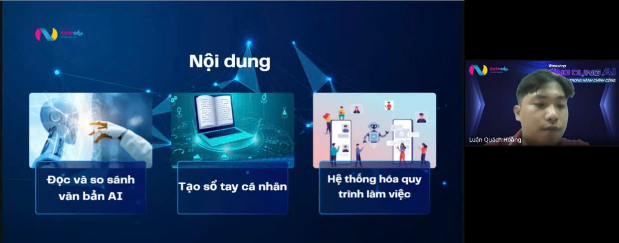 Workshop AI NotebookLM – 3 nội dung ứng dụng thực tế trong hành chính công 2 nội dung workshop ai notebooklm